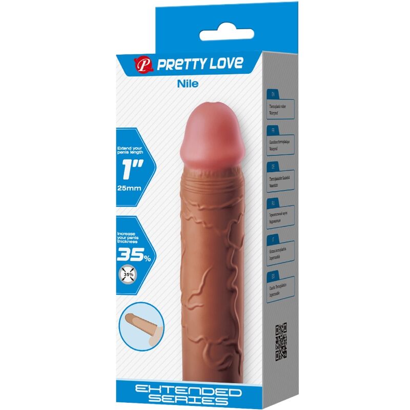 PRETTY LOVE - NILE EXTENSÃO PARA PÉNIS +2,5 CM TOM MULATO