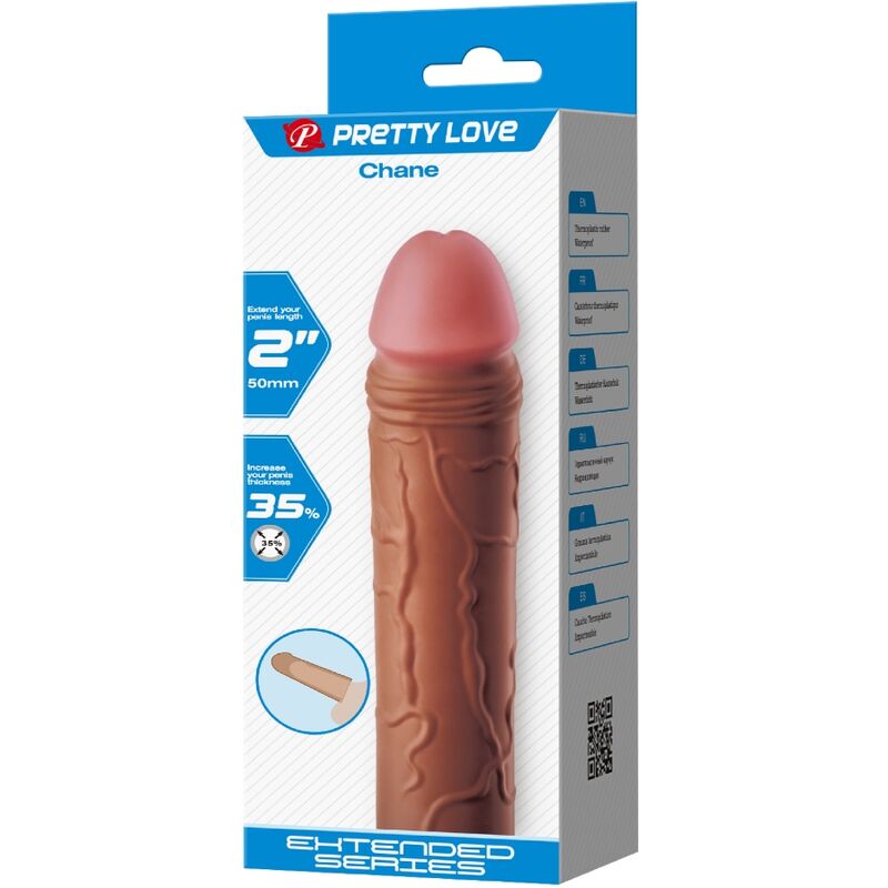 PRETTY LOVE - CHANE EXTENSÃO PARA PÉNIS +5 CM TOM MULATO
