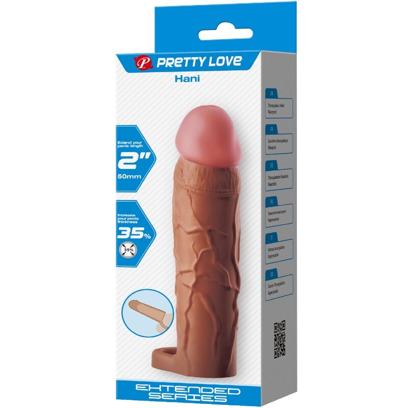 PRETTY LOVE - HANI EXTENSÃO PARA PÉNIS +5 CM TOM MULATO