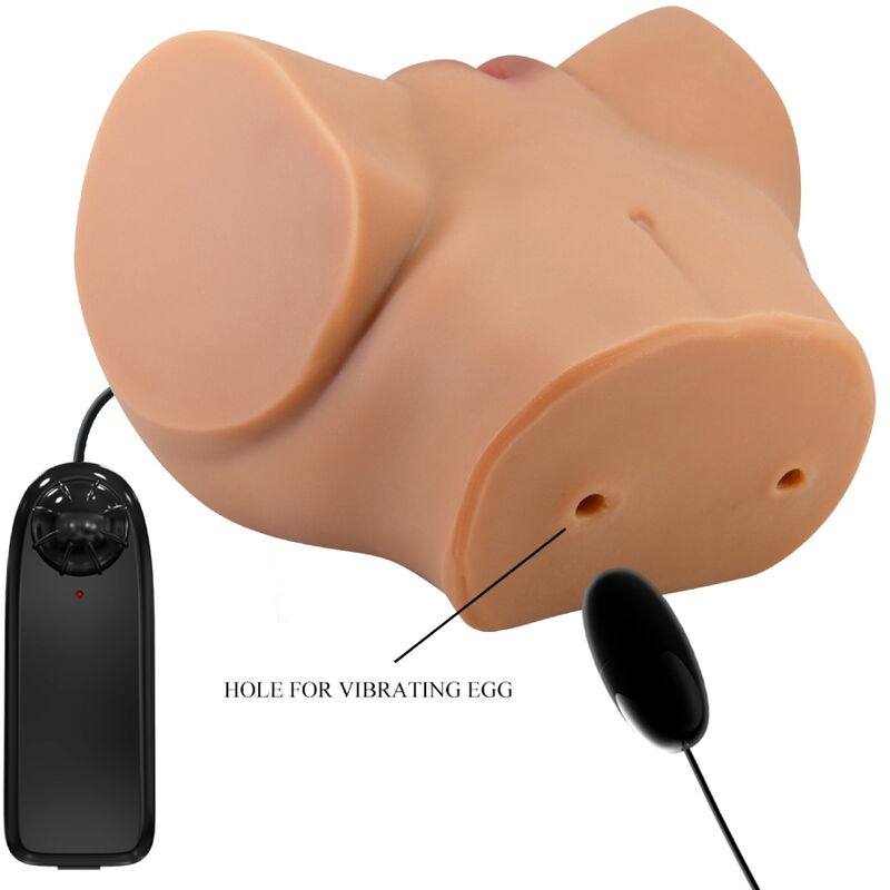 Crazy Bull - Vibrador Anal Emilia Com Control Remoto Realista De Vagina Y Ânus