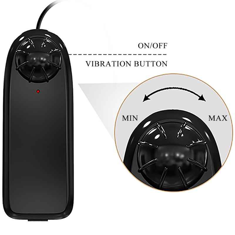 BAILE - BAHAMUT VIBRADOR REALISTA 21,8 CM CARNE CONTROLE REMOTO