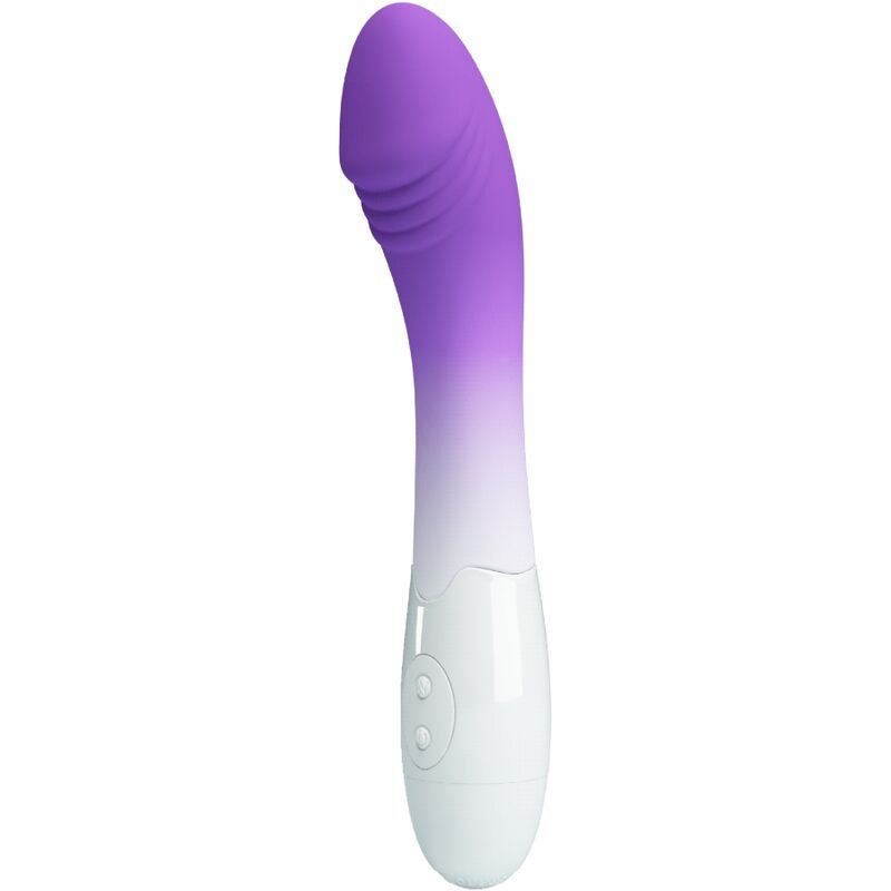 SIBEL VIBRADOR PONTO G + ESTIMULADOR CLITORIANO 10 VIBRAÇÕES ROXO - PRETTY LOVE
