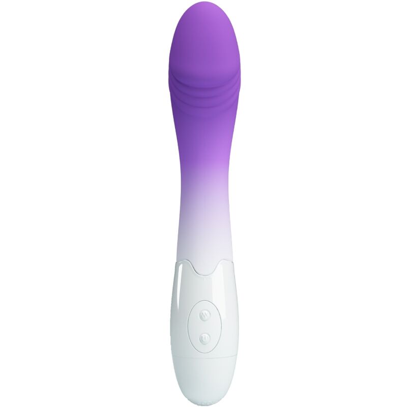 SIBEL VIBRADOR PONTO G + ESTIMULADOR CLITORIANO 10 VIBRAÇÕES ROXO - PRETTY LOVE