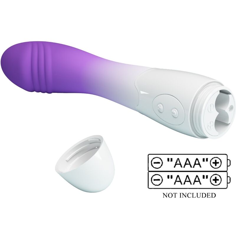 SIBEL VIBRADOR PONTO G + ESTIMULADOR CLITORIANO 10 VIBRAÇÕES ROXO - PRETTY LOVE