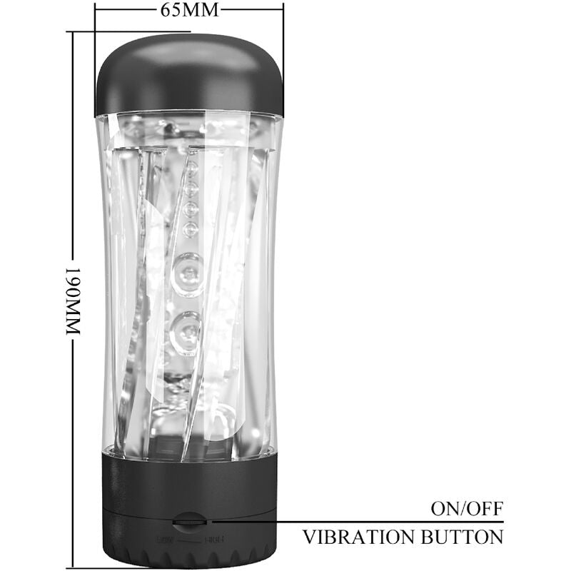 Pretty Love - Tamara Masturbador Masculino Multivelocidade Vibrador Negro
