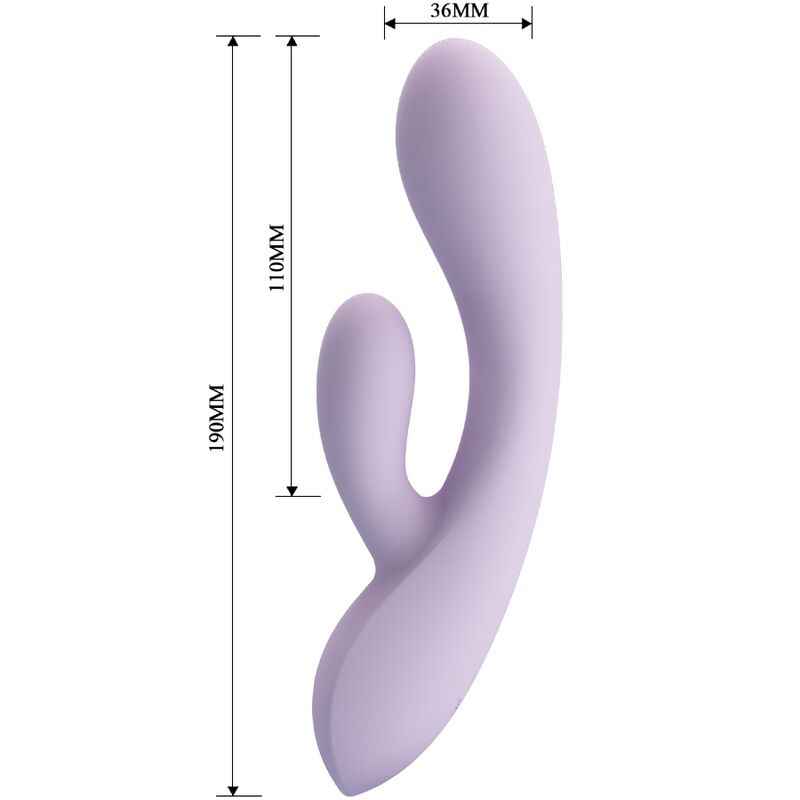 PRETTY LOVE - VIBRADOR ROSOLYN RABBIT 10 VIBRAÇÕES ROXO