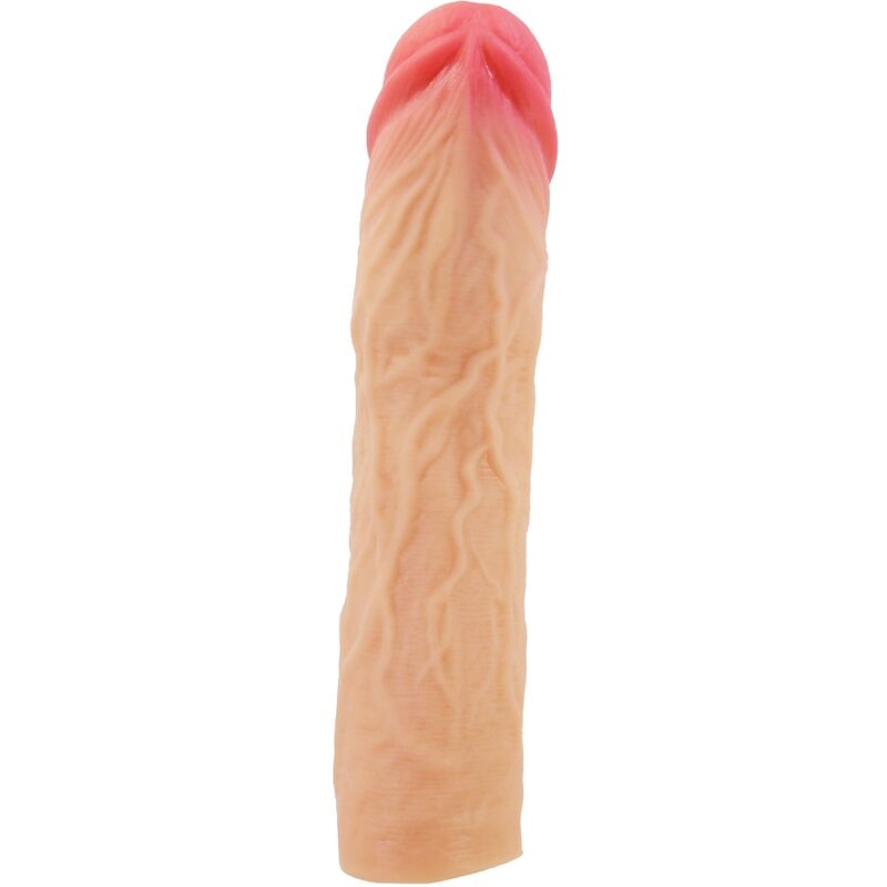 Manga de pene Derek con extensión de 7,6 cm de carne