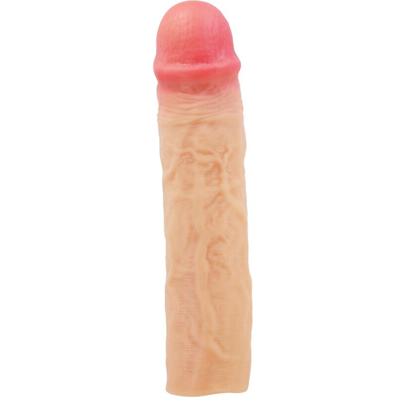 Manga de pene Derek con extensión de 7,6 cm de carne