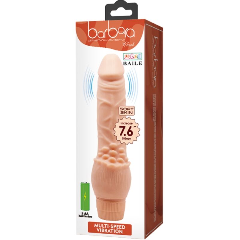 BAILE - BARBARA VIBRADOR REALISTA 19.5 CM NATURAL