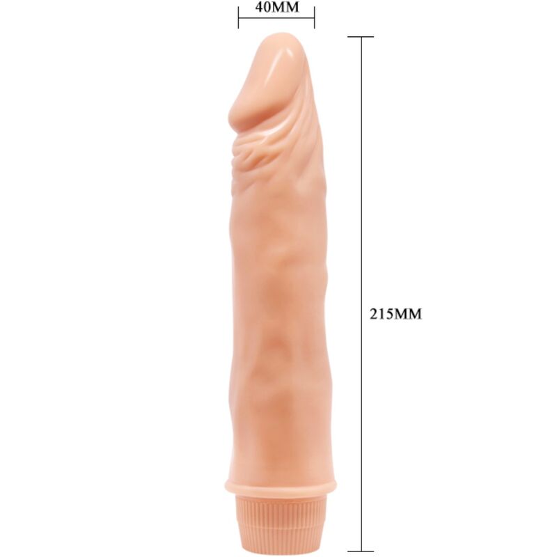 BAILE - DWARF VIBRADOR REALISTA 21 CM NATURAL