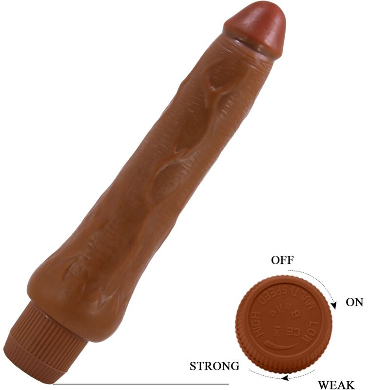 BAILE - DRYAD VIBRADOR REALISTA 25 CM MULATO