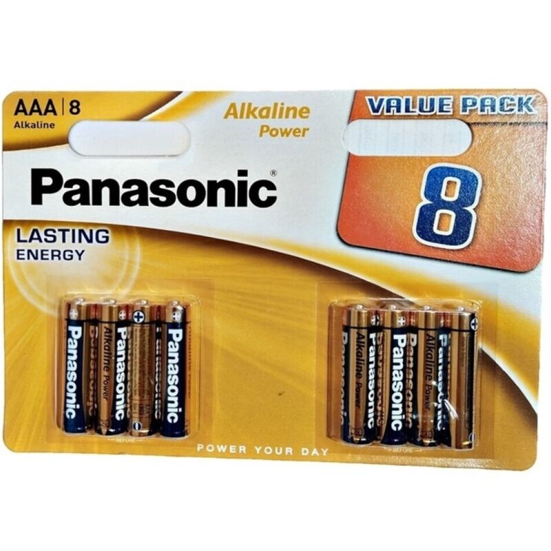Panasonic - Bateria Alcalina Bronce AAA LR03 Blister 8