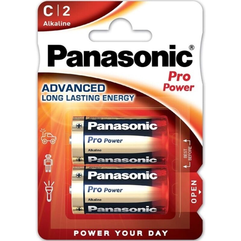 Panasonic - Bateria Alcalina C Pro Power LR14 Blister 2 unidades
