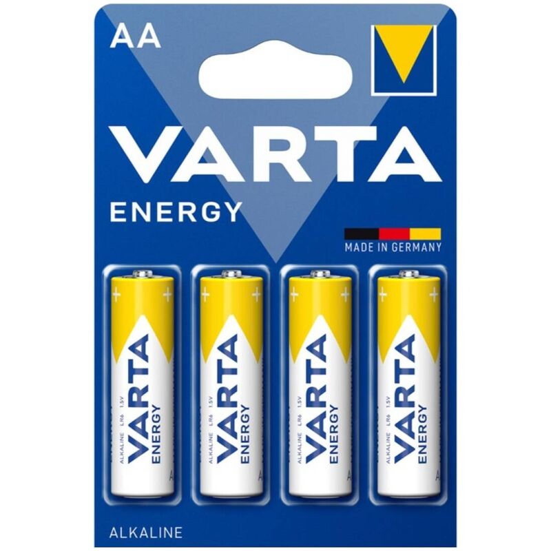 Varta - Pilha Alcalina Energética AA LR6 Blister 4 unidades