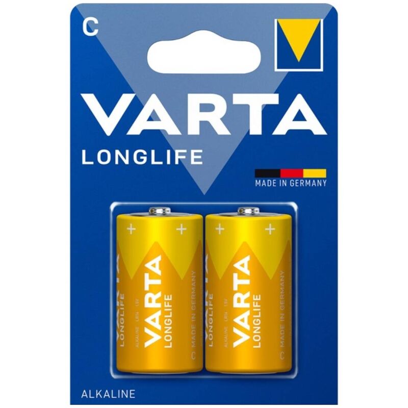 Varta - Batería Alcalina de Longa Duração C Blíster 2 Unidades