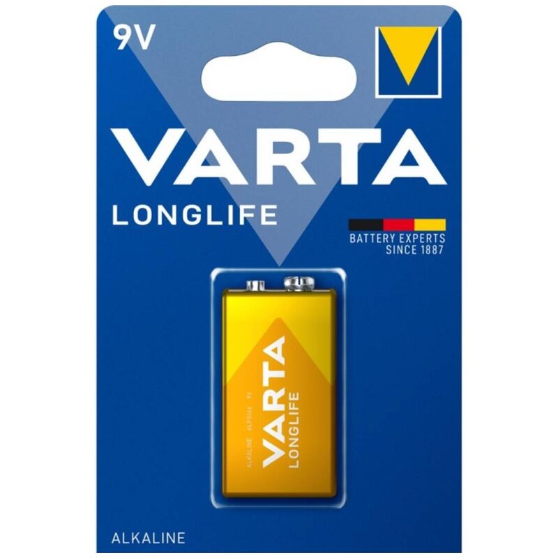 Varta - Batería Alcalina de Longa Duração 9V LR61 Blíster*1