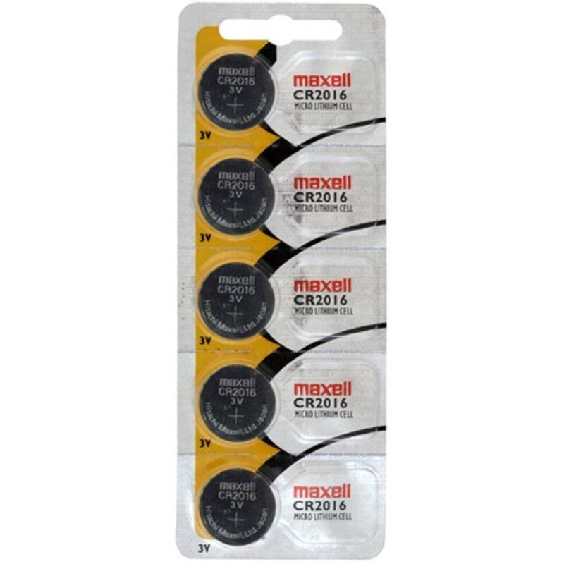 Maxell CR2016 3V Blister de Célula de Lítio Pack de 5