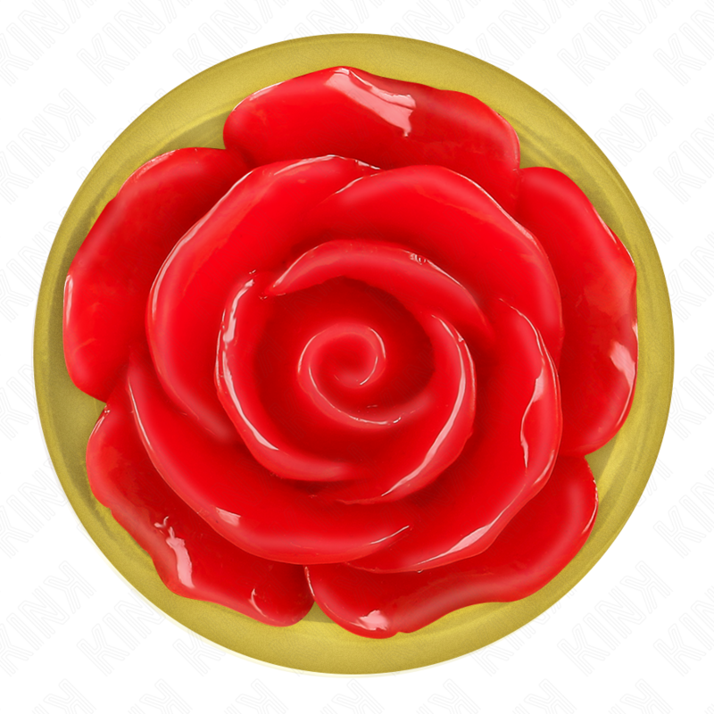KINK - ENCHUFE ANAL OURO ROSA VERMELHO TAMANHO M