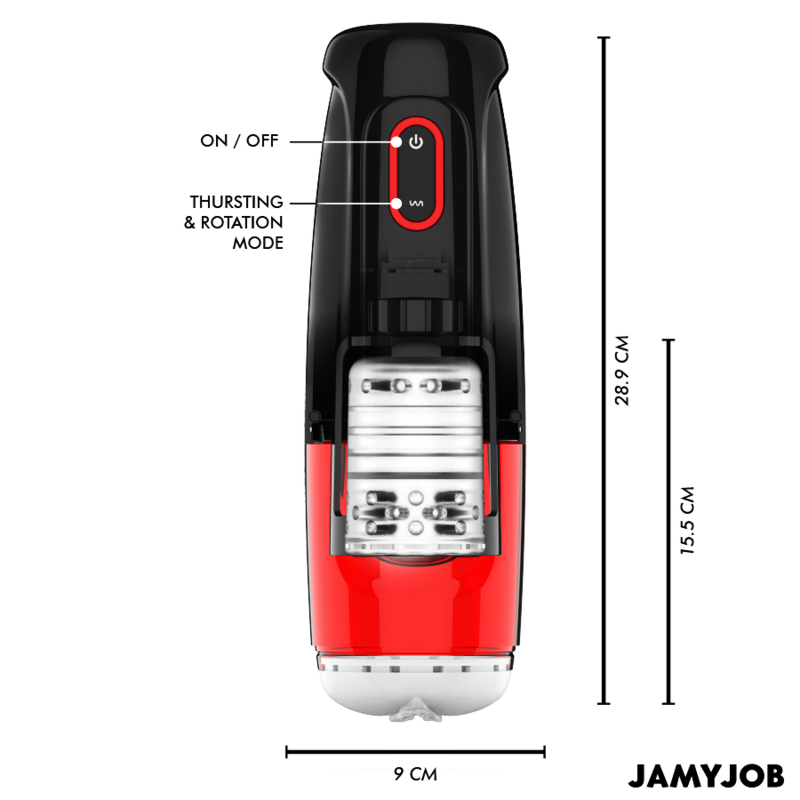 JAMYJOB - STORM MASTURBADOR VAGINA AUTOMÁTICO 10 MODOS DE ROTAÇÃO E EMPUXO