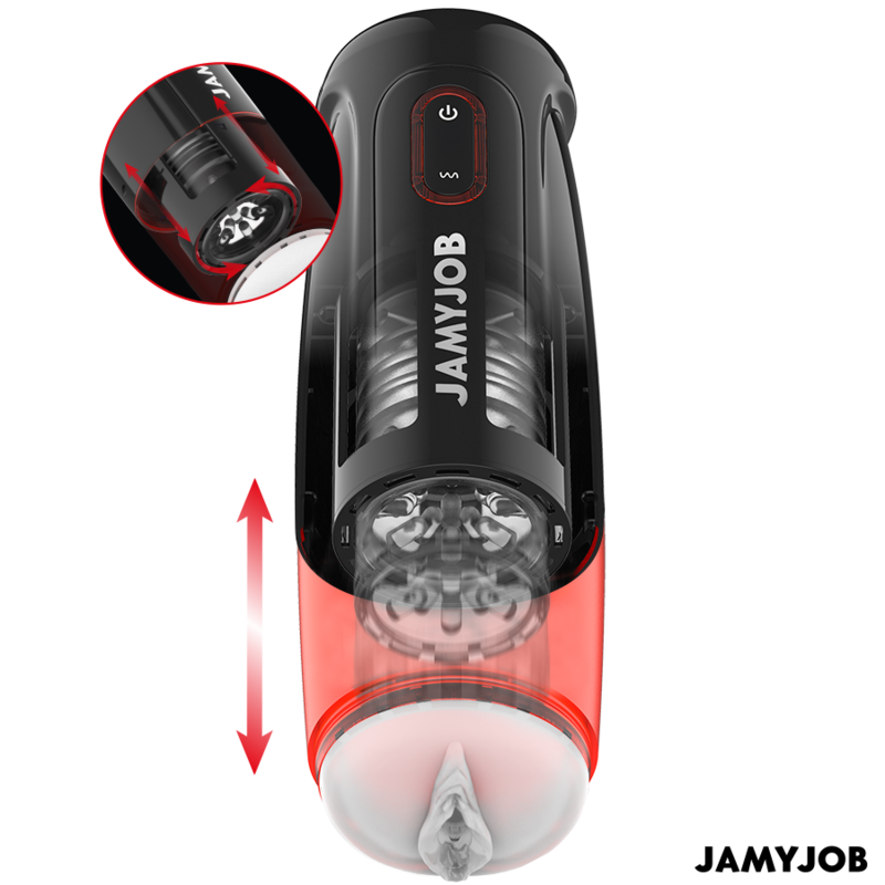 JAMYJOB - STORM MASTURBADOR VAGINA AUTOMÁTICO 10 MODOS DE ROTAÇÃO E EMPUXO