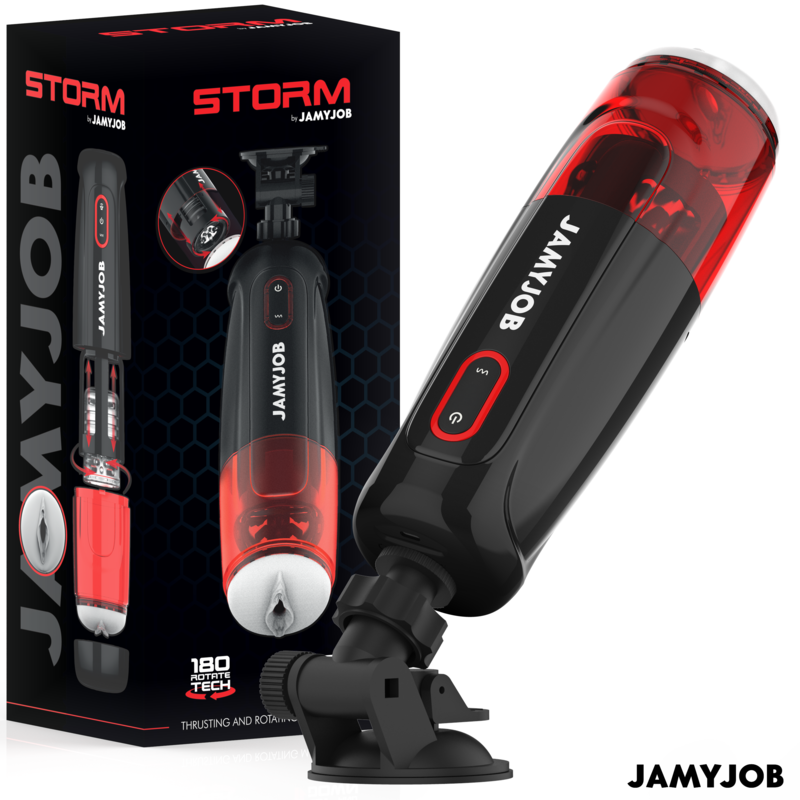 JAMYJOB - STORM MASTURBADOR VAGINA AUTOMÁTICO 10 MODOS DE ROTAÇÃO E EMPUXO