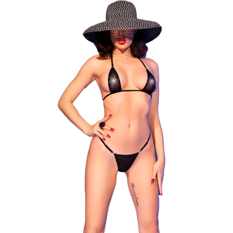 Chilirose - CR 4840 Micro Biquíni Negro S/M