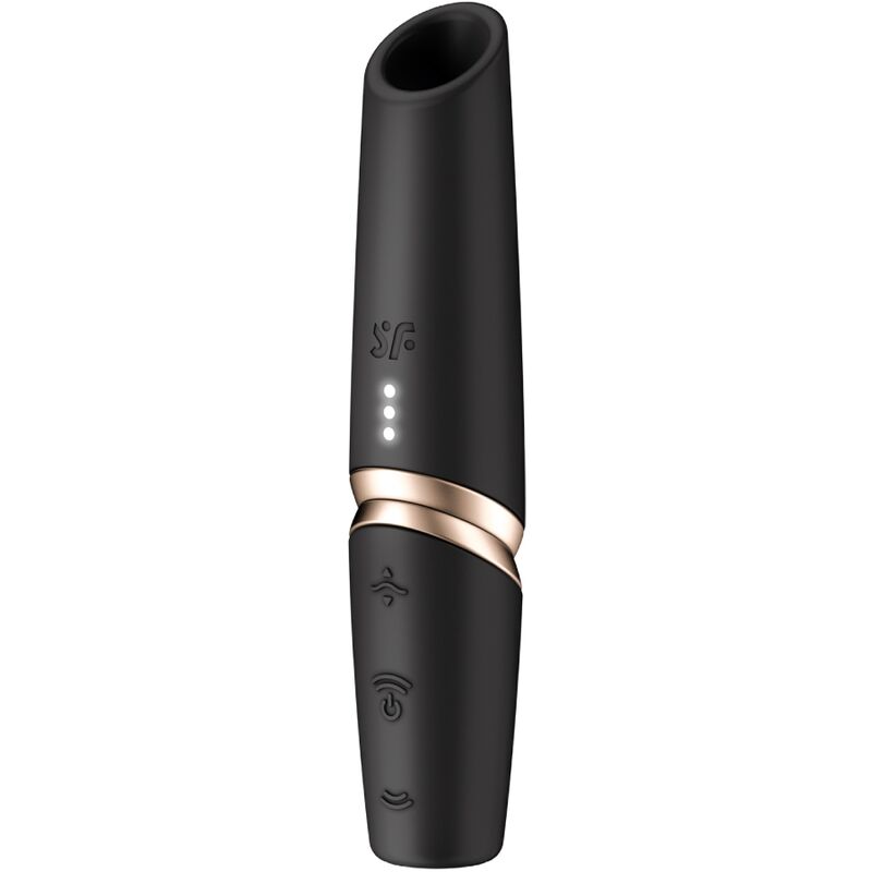 Satisfyer - Estimulador De Clítoris Perfect Kiss Wave Preto Dourado