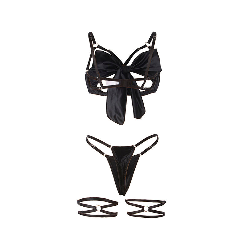 SUBBLIME - 955199 CONJUNTO SUTIÃ COM LAÇO PRETO AJUSTÁVEL S/M