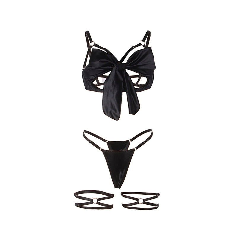 SUBBLIME - 955205 CONJUNTO SUTIÃ COM LAÇO PRETO AJUSTÁVEL L/XL