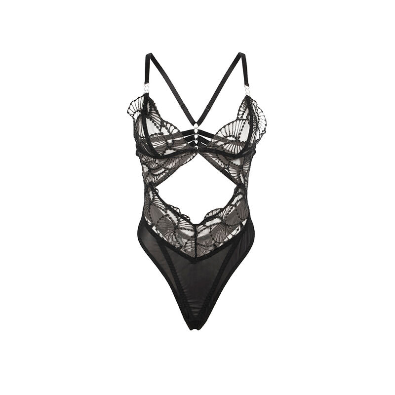 SUBBLIME - 955212 BODY TRANSPARENTE COM DETALHE EM RENDA PRETO S/M