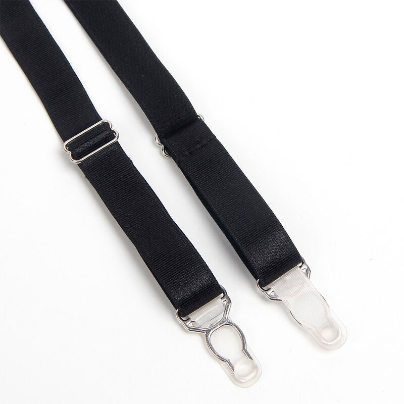 SUBBLIME - 955236 CONJUNTO SUTIÃ COM LIGUEIRO BONDAGE PRETO S/M