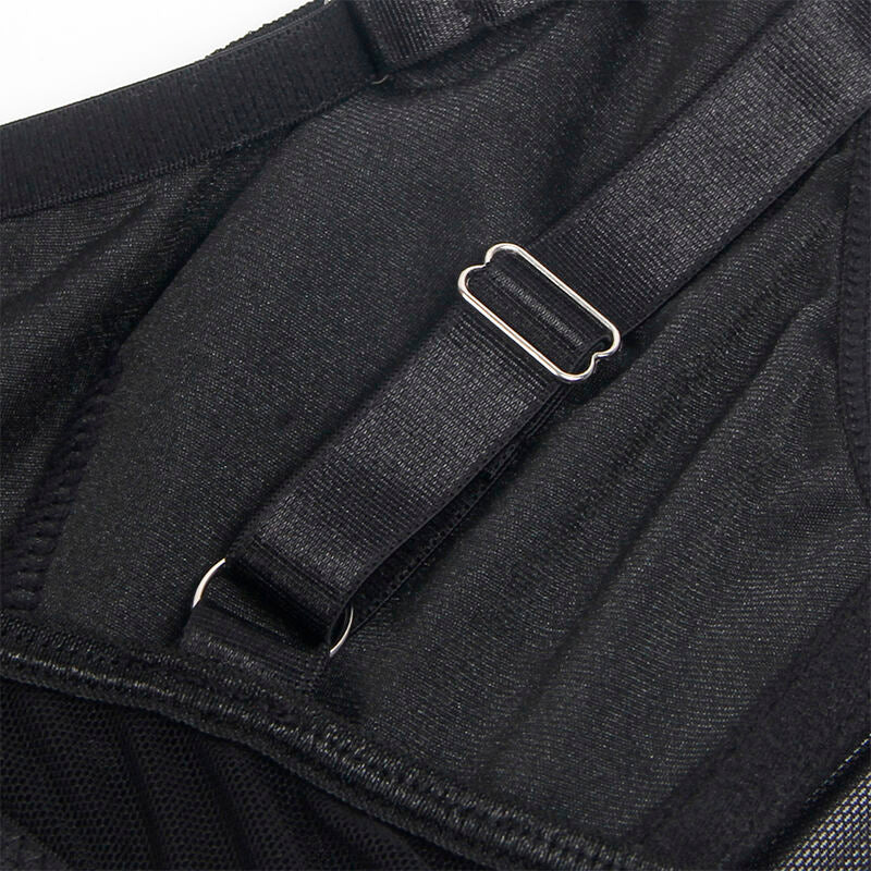 SUBBLIME - 955236 CONJUNTO SUTIÃ COM LIGUEIRO BONDAGE PRETO S/M