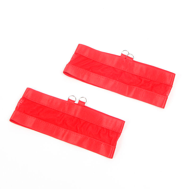SUBBLIME - 955267 CONJUNTO SUTIÃ COM LIGUEIRO BONDAGE VERMELHO L/XL