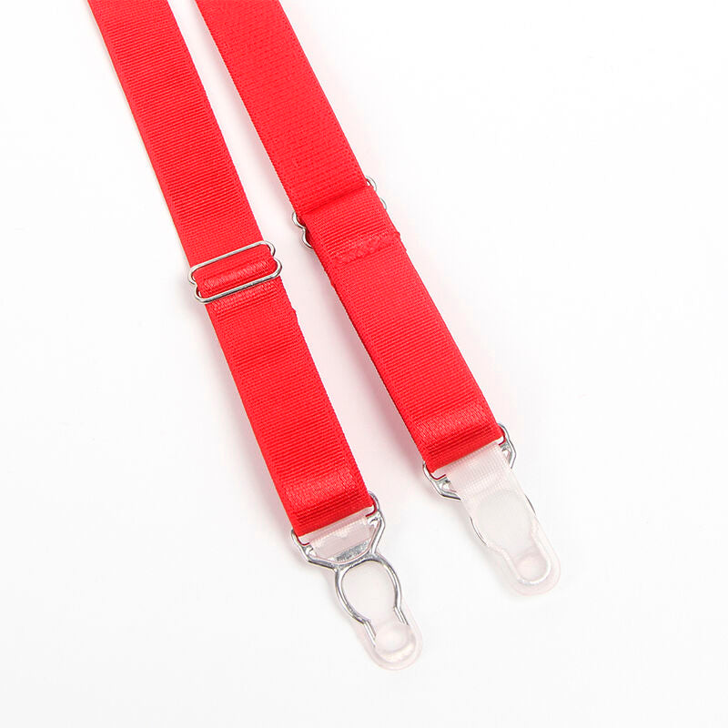 SUBBLIME - 955267 CONJUNTO SUTIÃ COM LIGUEIRO BONDAGE VERMELHO L/XL