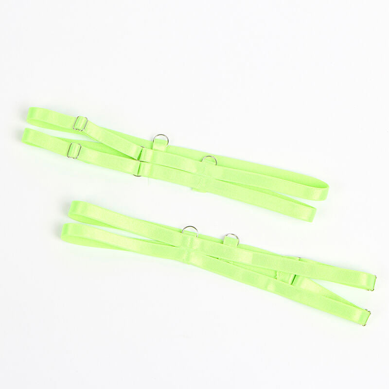 SUBBLIME - 955328 CONJUNTO SUTIÃ COM RENDA E LIGUEIROS VERDE E AZUL L/XL