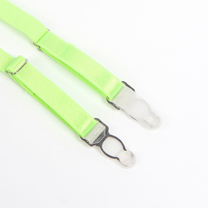 SUBBLIME - 955328 CONJUNTO SUTIÃ COM RENDA E LIGUEIROS VERDE E AZUL L/XL