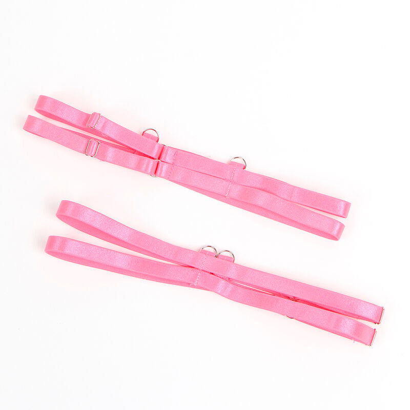 SUBBLIME - 955359 CONJUNTO SUTIÃ COM RENDA E LIGUEIROS ROSA E ROXO S/M