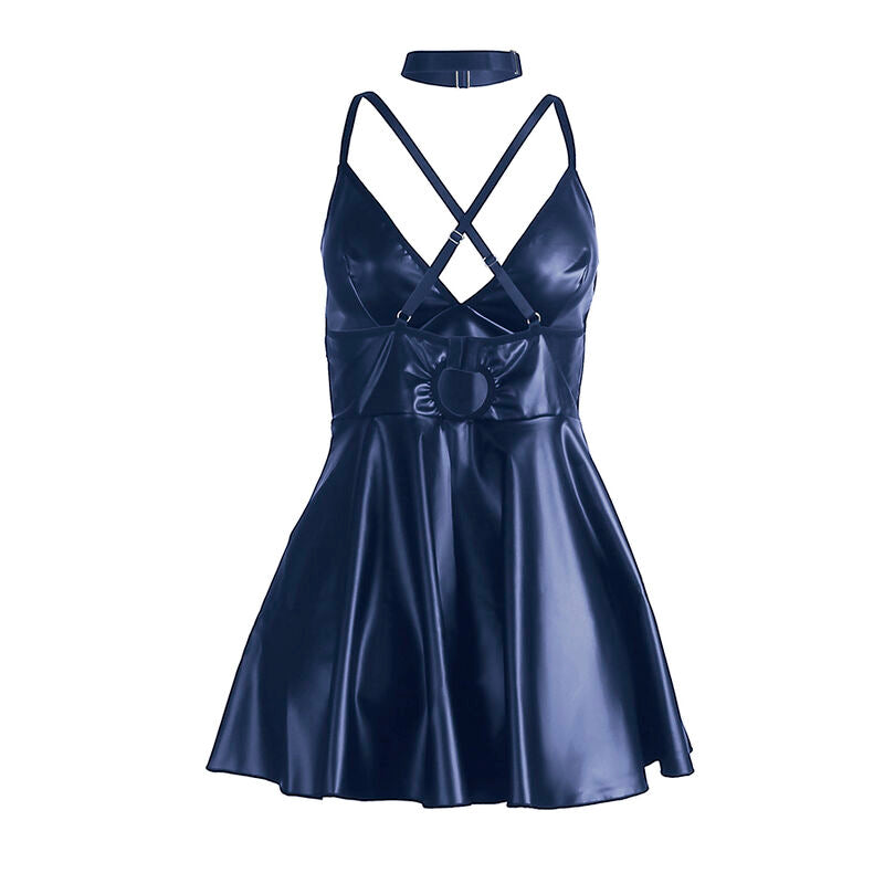 SUBBLIME - 955427 VESTIDO COM ALÇAS EM COURO AZUL L/XL