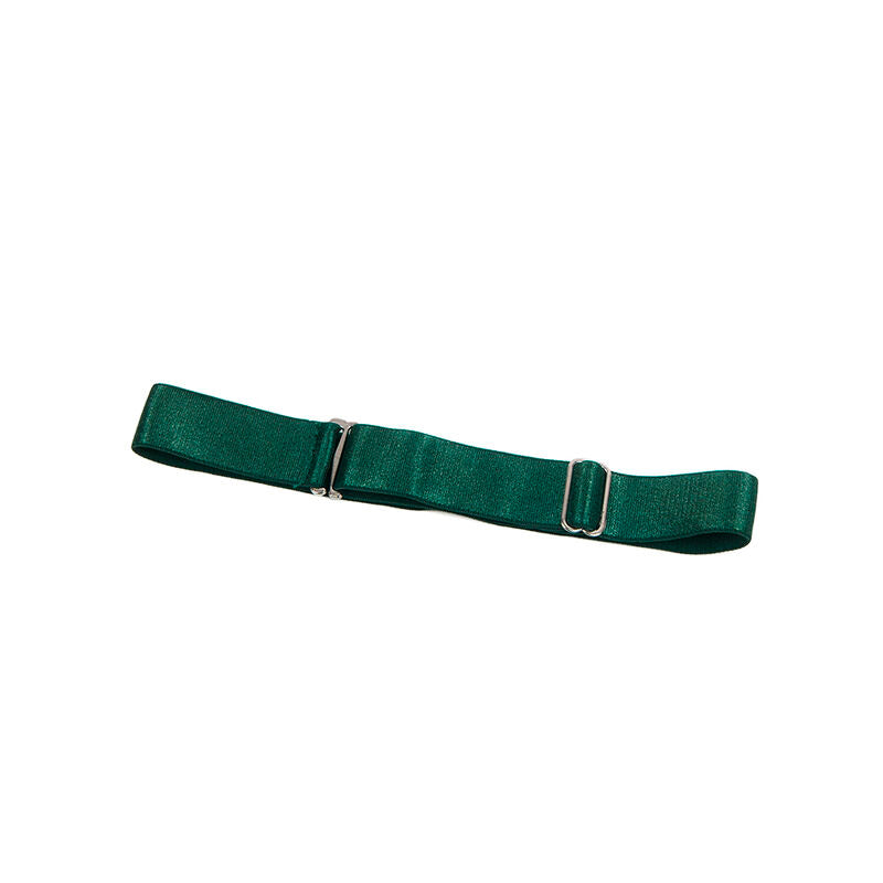 SUBBLIME - 955434 VESTIDO COM ALÇAS EM COURO VERDE S/M