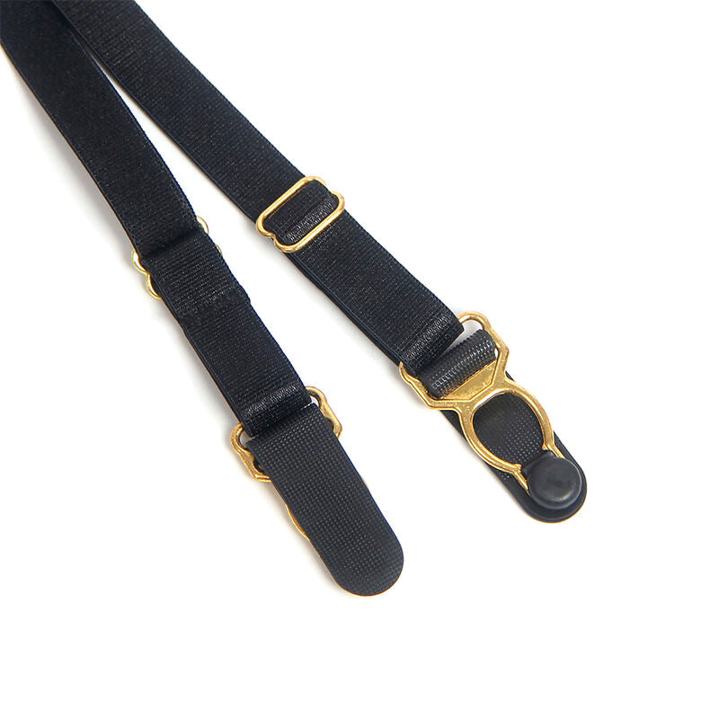 SUBBLIME - 955465 BODY DE COURO PRETO COM ZÍPER L/XL