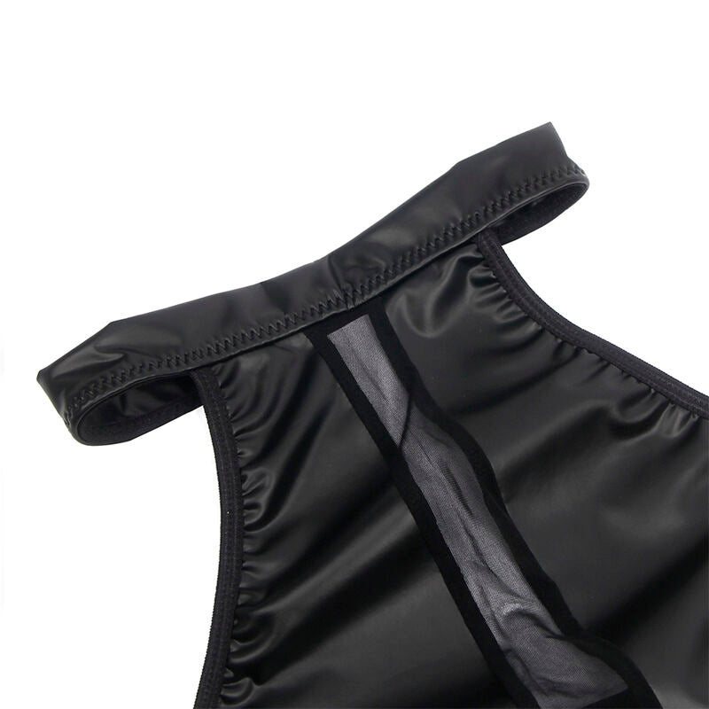 SUBBLIME - 955489 VESTIDO COM DECOTE HALTER E TRANSPARÊNCIAS PRETO L/XL