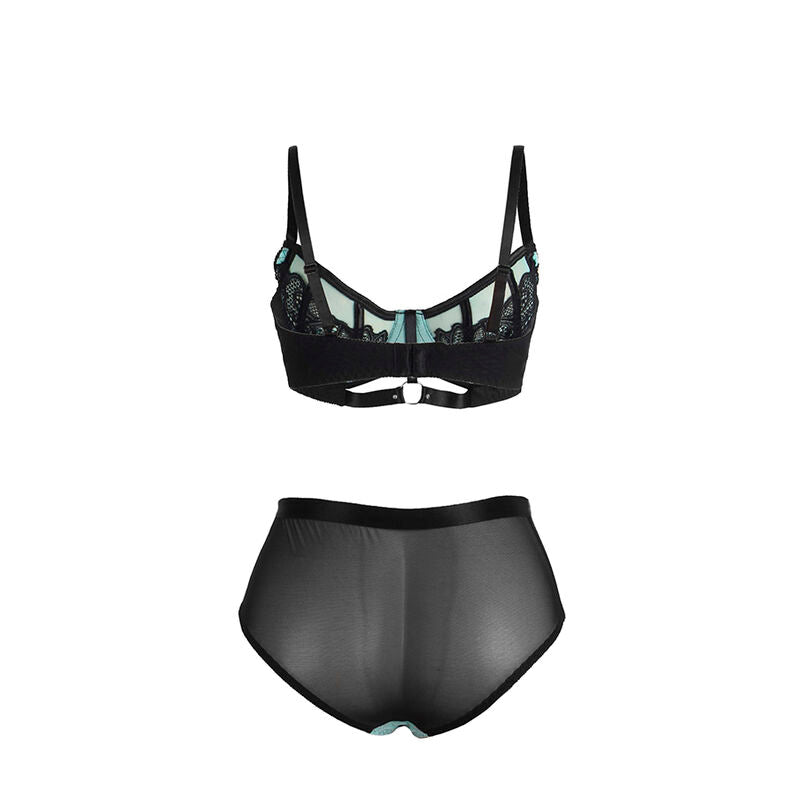 SUBBLIME - 955564 CONJUNTO SUTIÃ COM FECHO EM REDE DE CHAROL VERDE L/XL