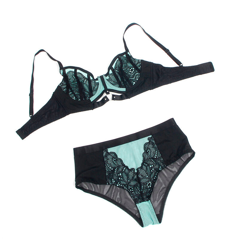 SUBBLIME - 955564 CONJUNTO SUTIÃ COM FECHO EM REDE DE CHAROL VERDE L/XL