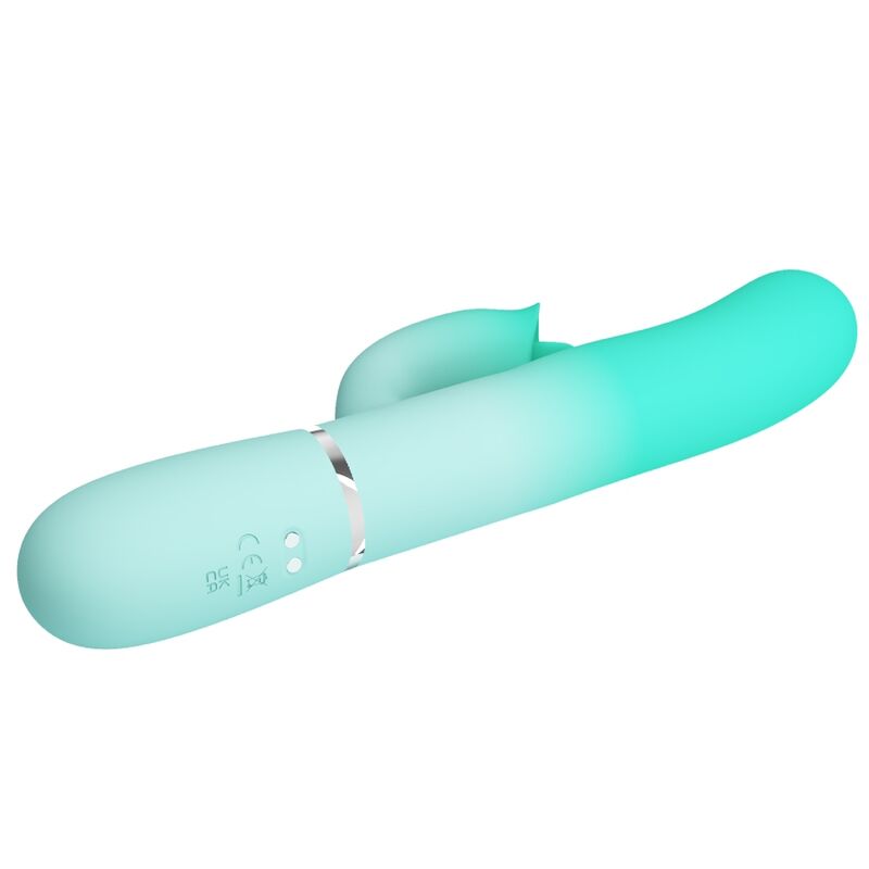 PRETTY LOVE - GIGI VIBRADOR RABBIT MULTIFUNÇÃO VERDE ÁGUA