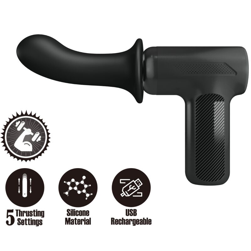 Pretty Love - Dj Doctor Massager 5 Configuraciones Negro