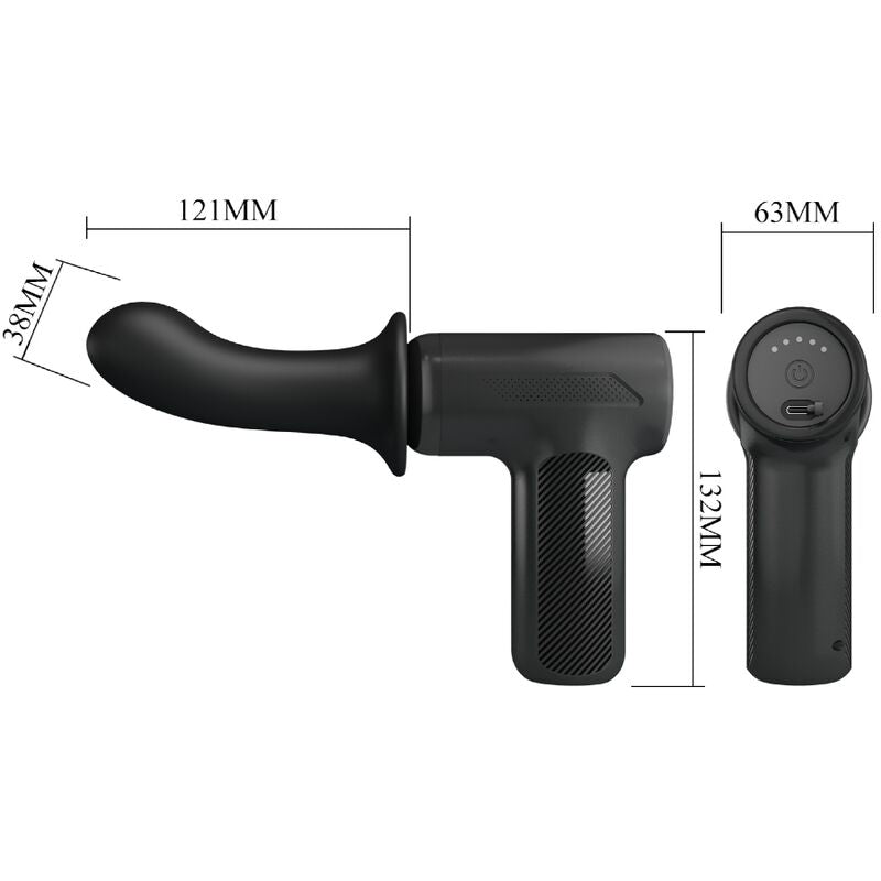 Pretty Love - Dj Doctor Massager 5 Configuraciones Negro