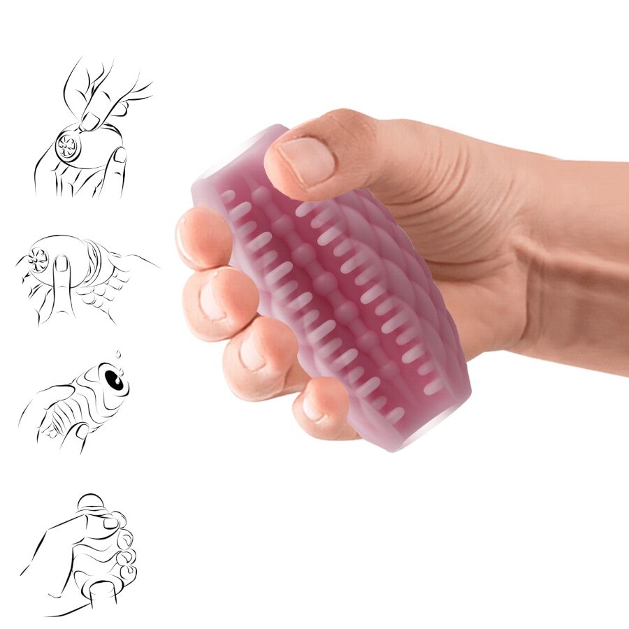 Pretty Love - Masturbador Masculino Silicona Athena Eros Rosa
