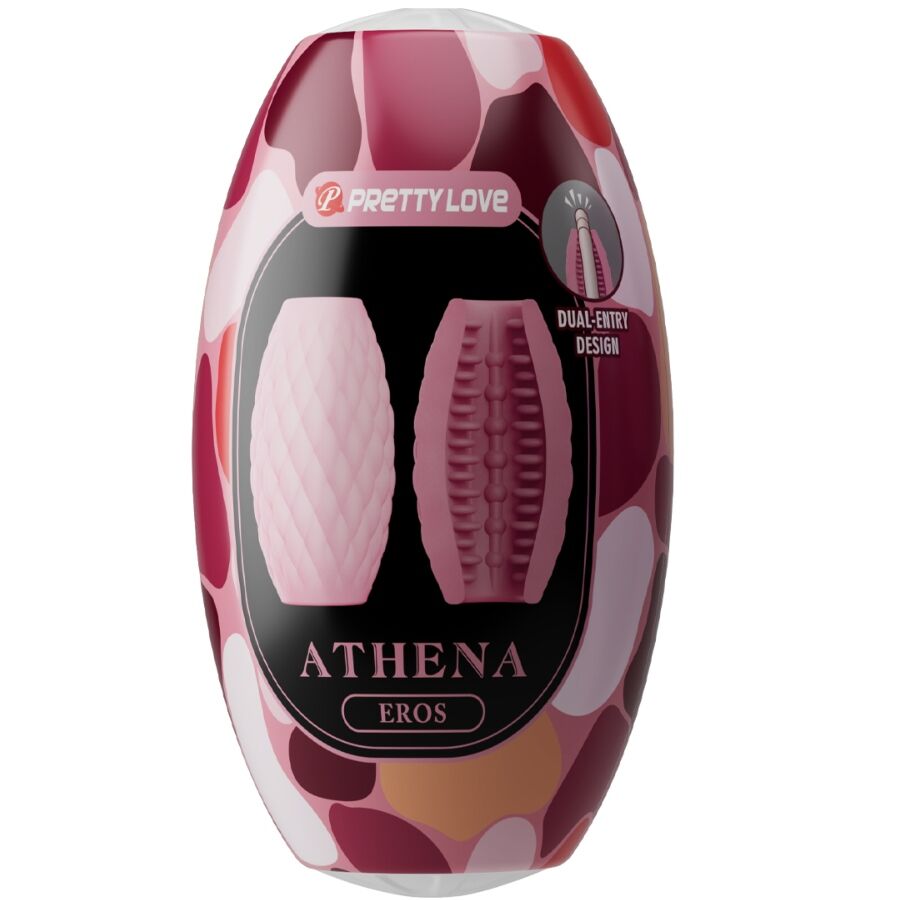 Pretty Love - Masturbador Masculino Silicona Athena Eros Rosa