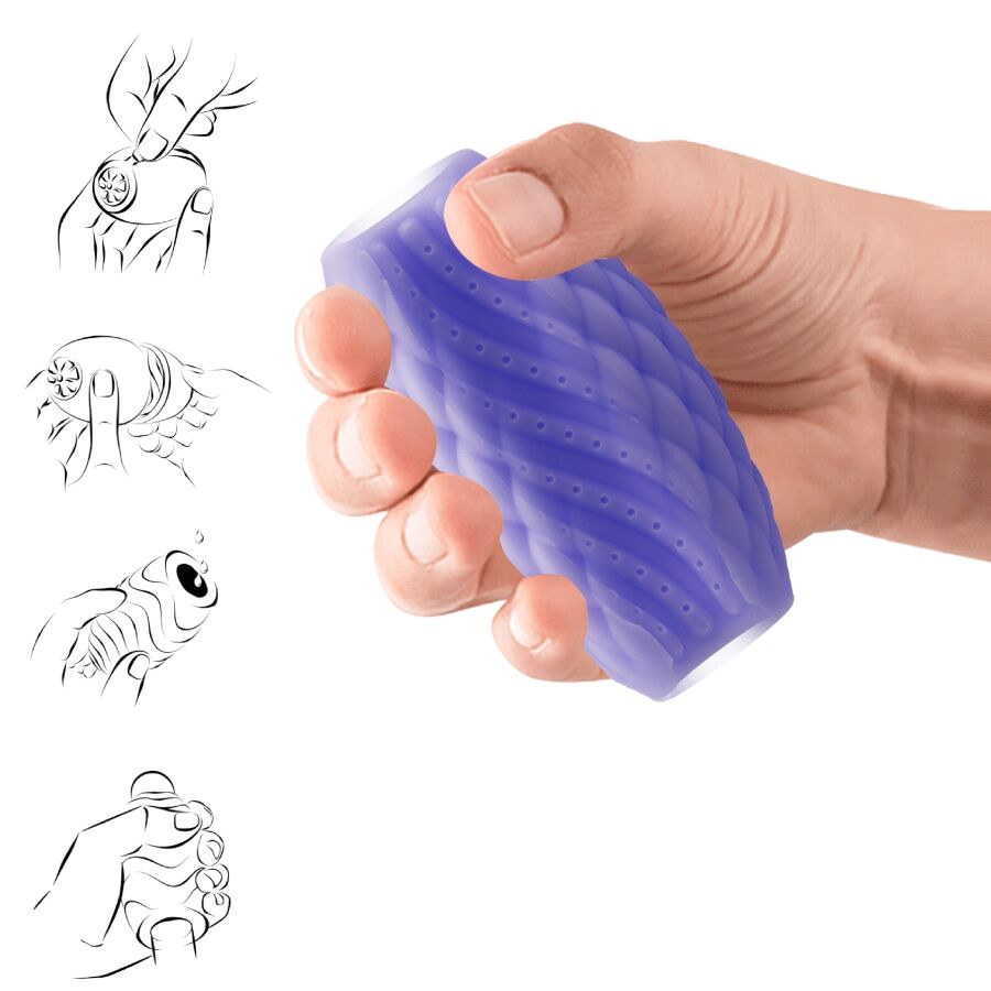 Pretty Love - Masturbador Masculino Silicona Athena Eros Roxo
