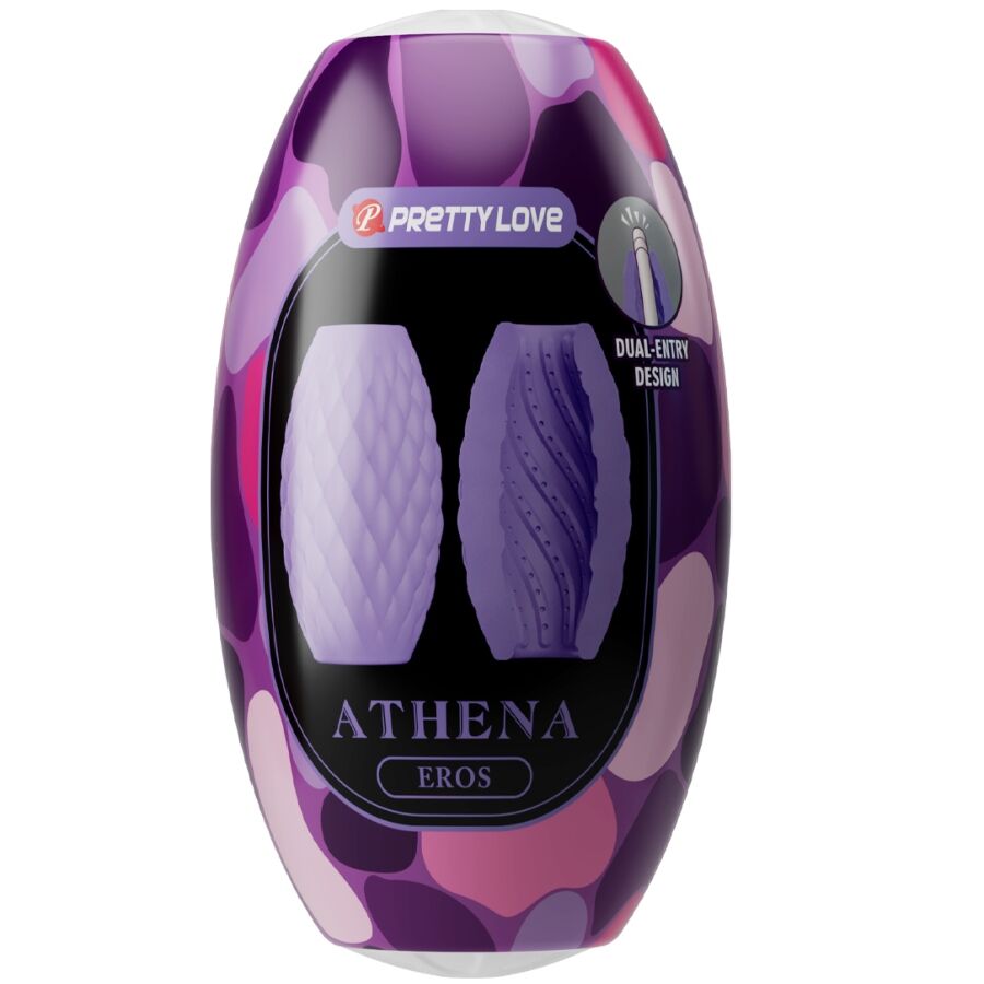 Pretty Love - Masturbador Masculino Silicona Athena Eros Roxo